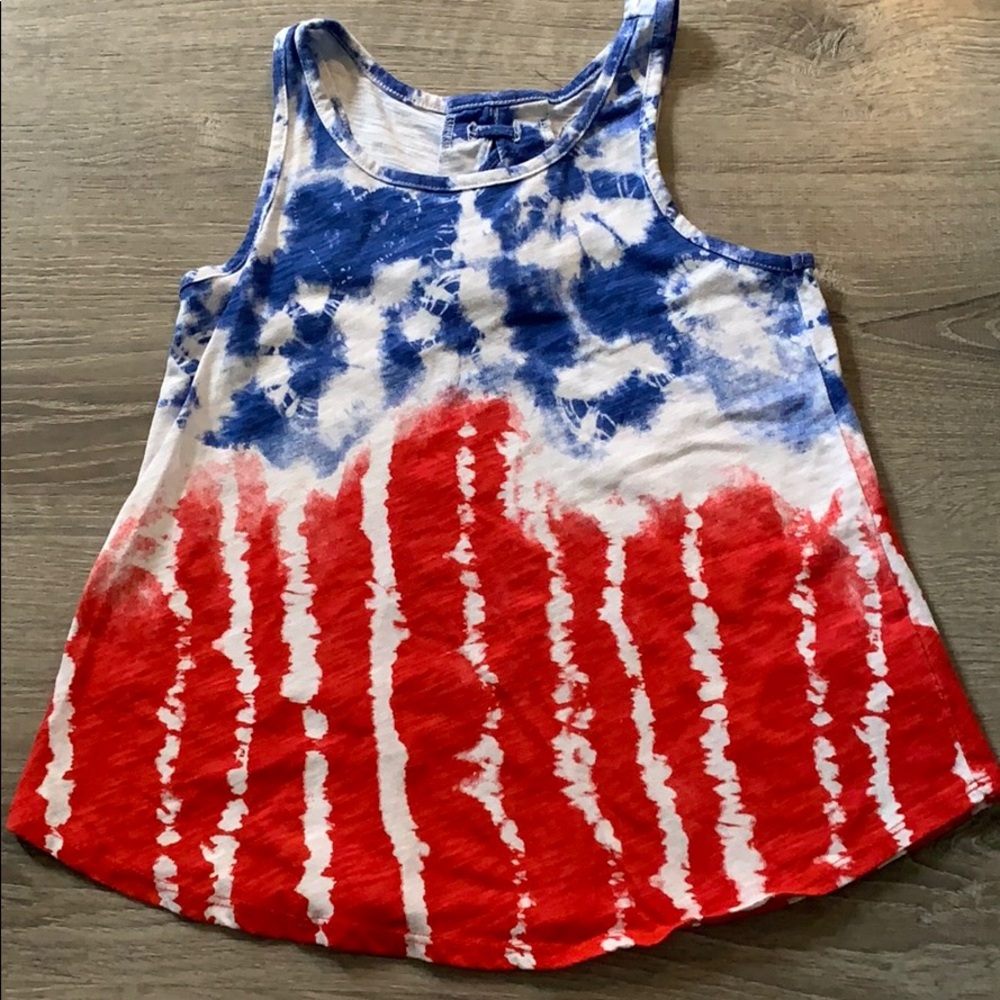 Cute Memorial or 4th of July Kids Tank Top